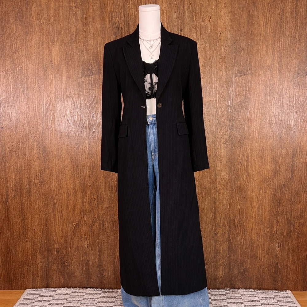 Vintage Black Long Blazer